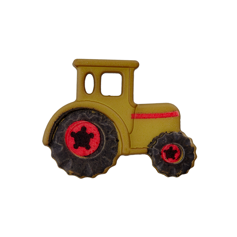 Polyester button Tractor 23mm