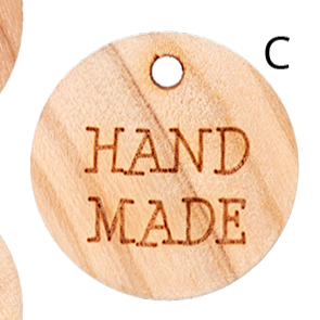 Wood Button 18mm  (Handmade, Made by me, Made with love)