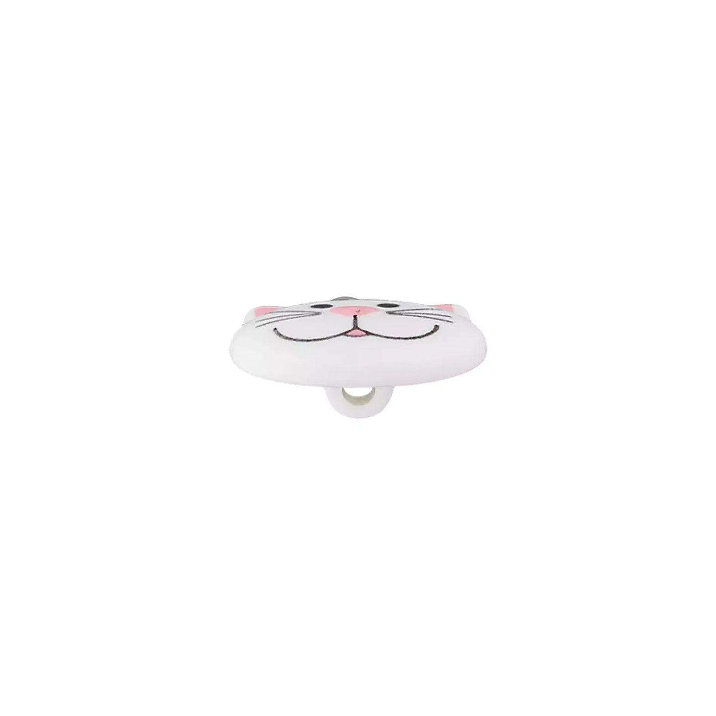 Polyester button Cat, Dog, Tiger 20mm