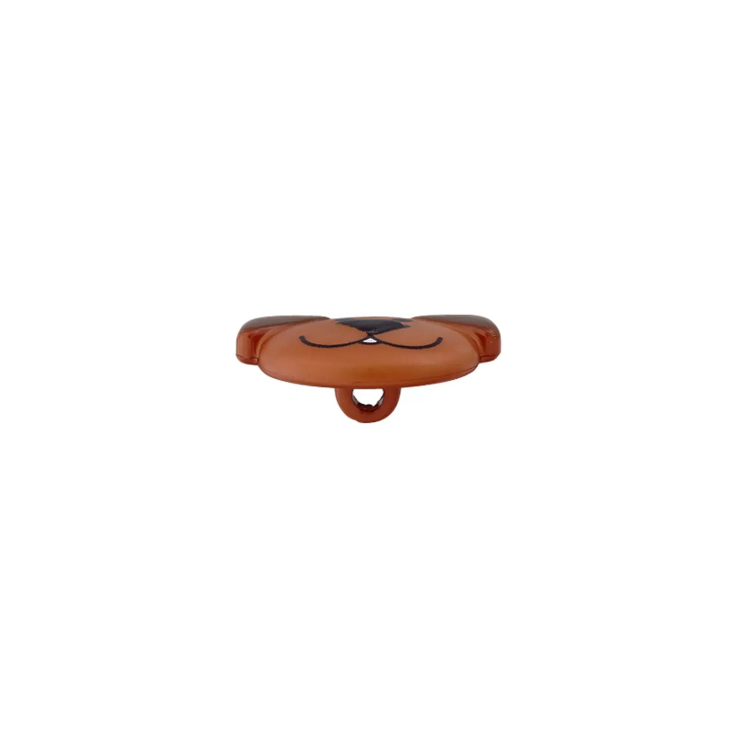 Polyester button Cat, Dog, Tiger 20mm