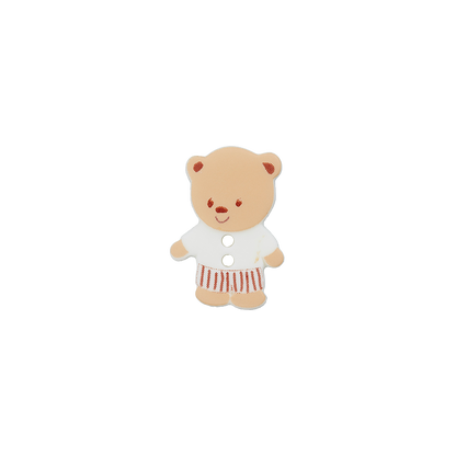 Polyester two-hole button Bear 15mm