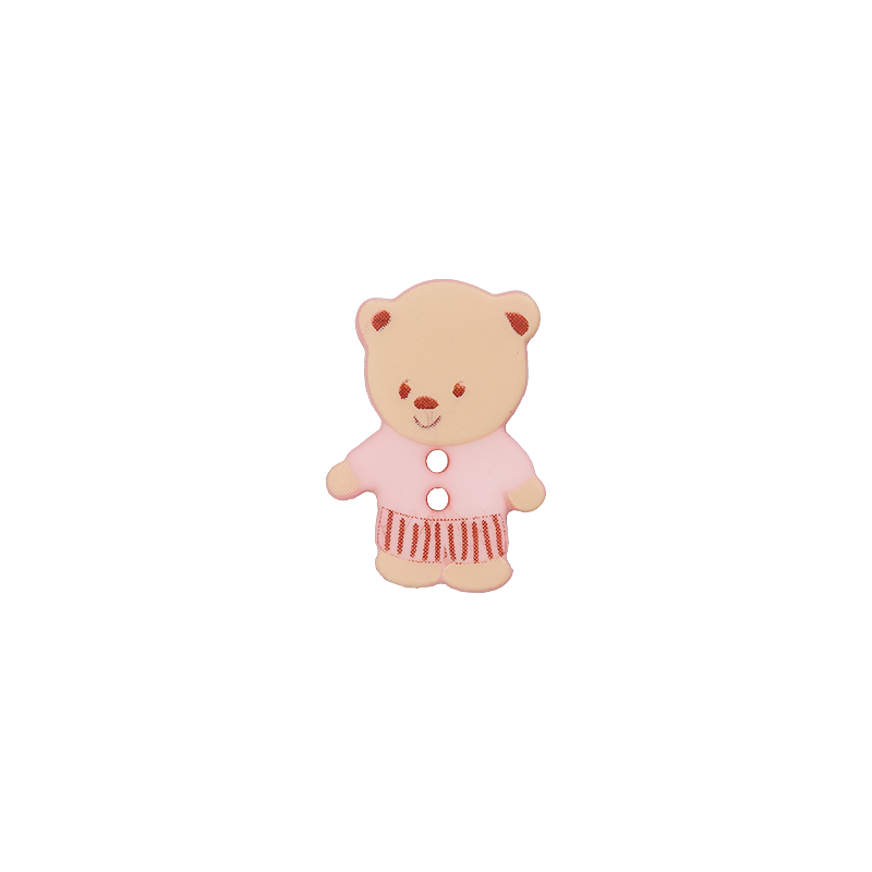 Polyester two-hole button Bear 15mm