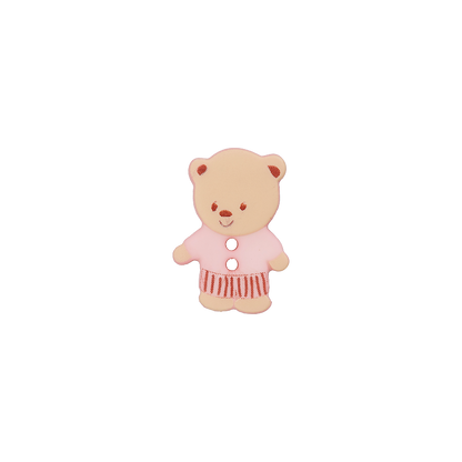 Polyester two-hole button Bear 15mm