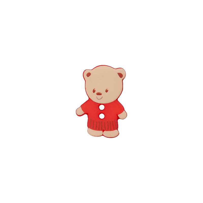 Polyester two-hole button Bear 15mm