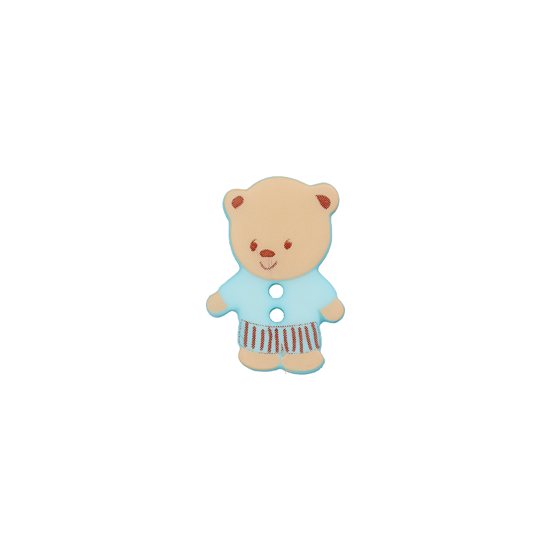 Polyester two-hole button Bear 15mm