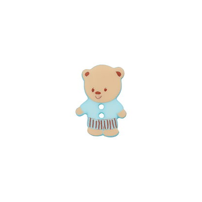 Polyester two-hole button Bear 15mm