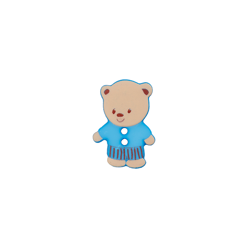 Polyester two-hole button Bear 15mm