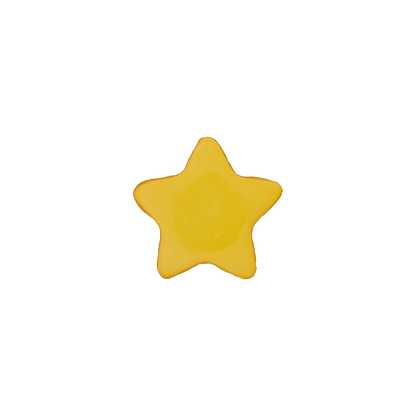 Polyester button shank Star 15mm