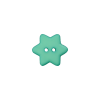 Polyester button Star 15mm