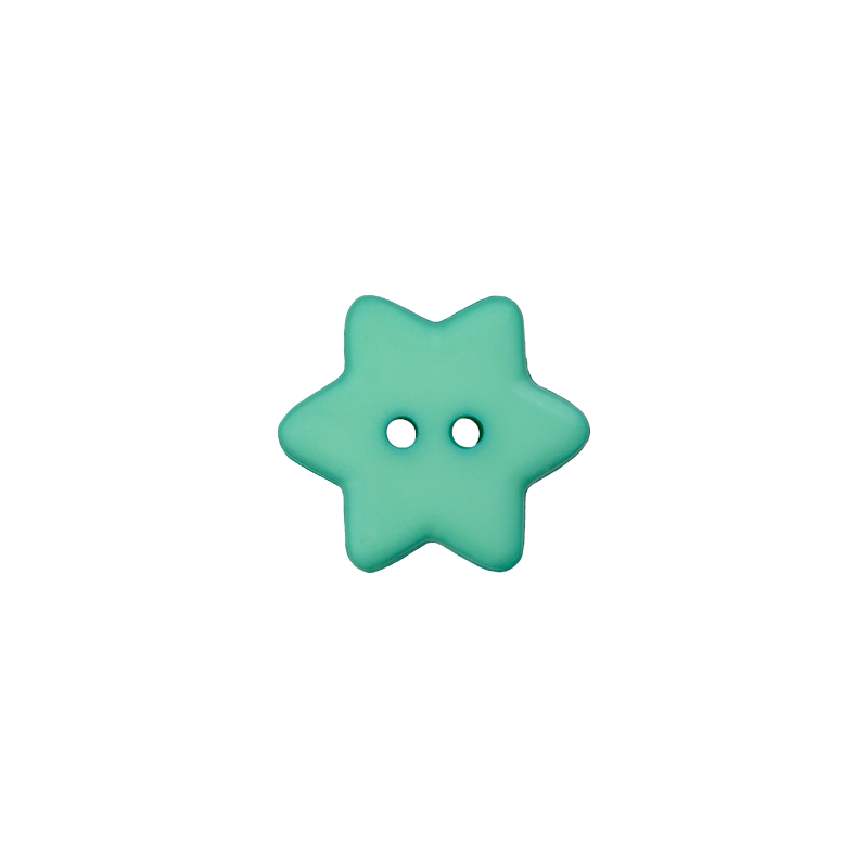 Polyester button Star 15mm