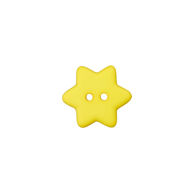 Polyester button Star 15mm