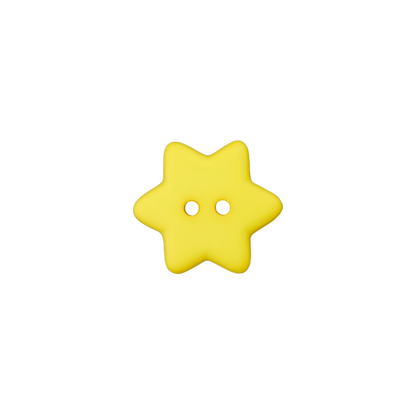 Polyester button Star 15mm