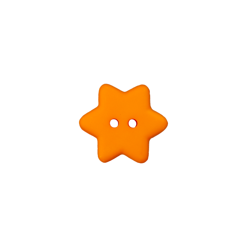 Polyester button Star 15mm