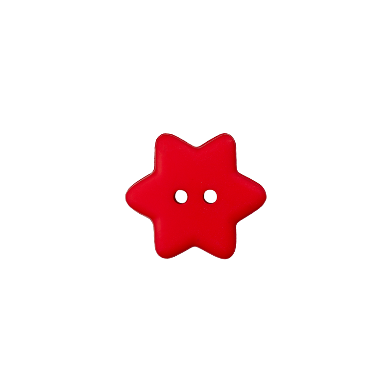 Polyester button Star 15mm