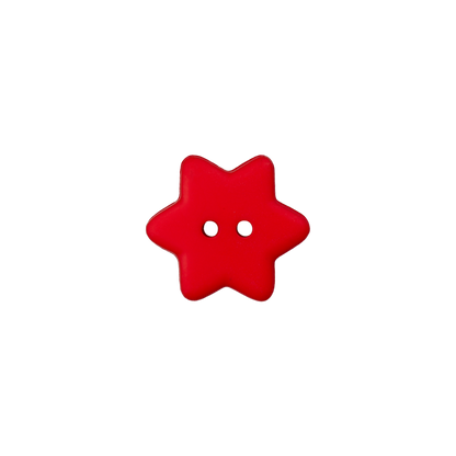 Polyester button Star 15mm