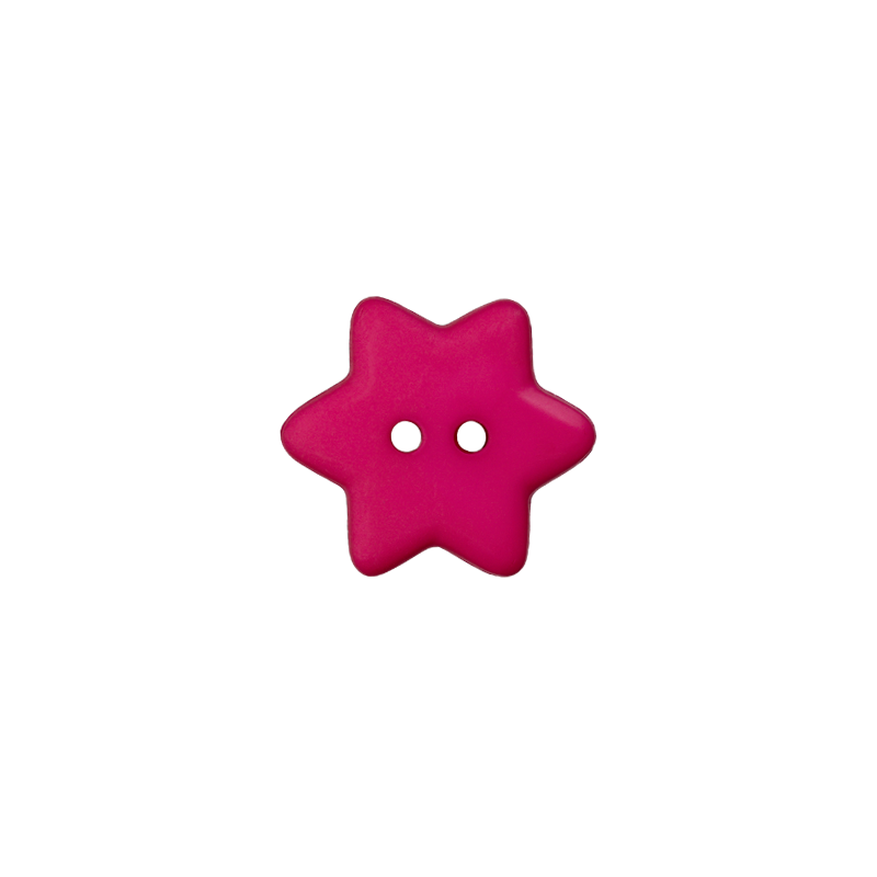 Polyester button Star 15mm