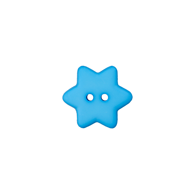 Polyester button Star 15mm