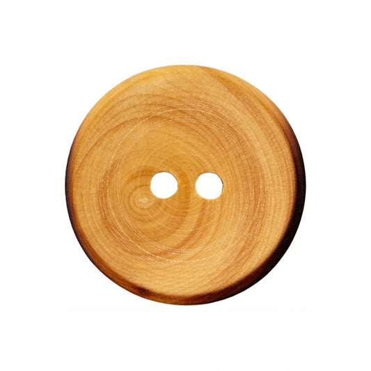 Wood two-hole button 12mm to 25mm