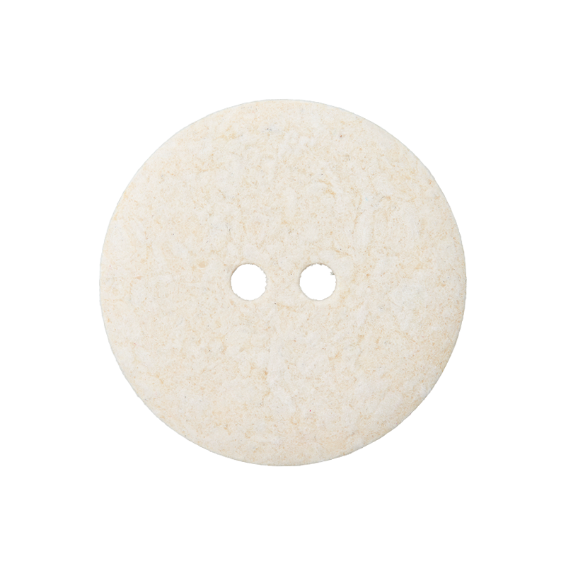 Cotton/polyester button 2-holes, recycled,15mm,18mm