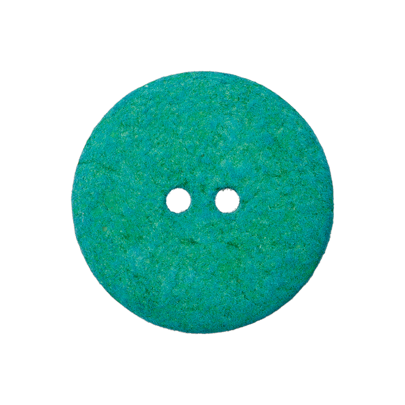 Cotton/polyester button 2-holes, recycled,15mm,18mm
