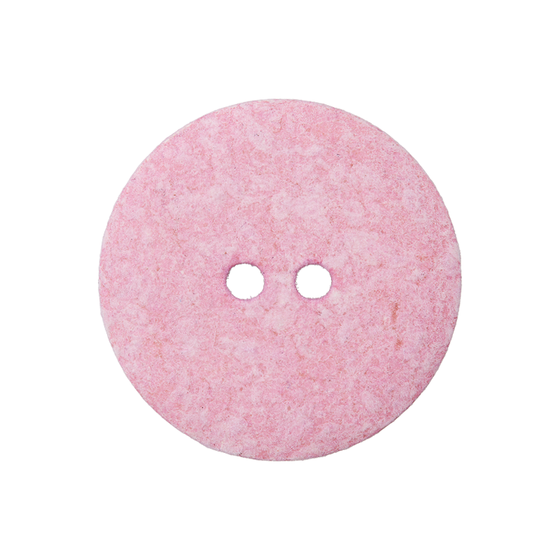 Cotton/polyester button 2-holes, recycled,15mm,18mm