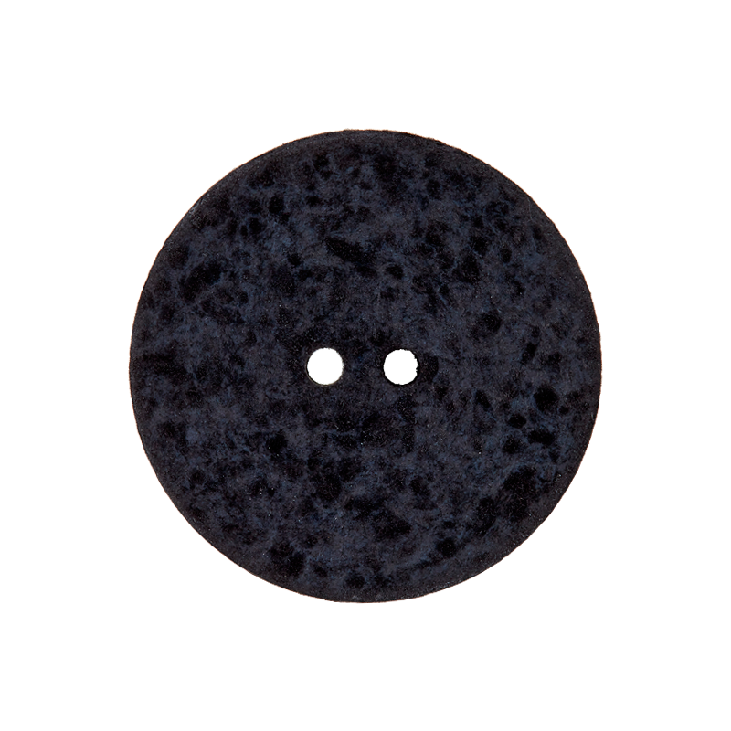 Cotton/polyester button 2-holes, recycled,15mm,18mm