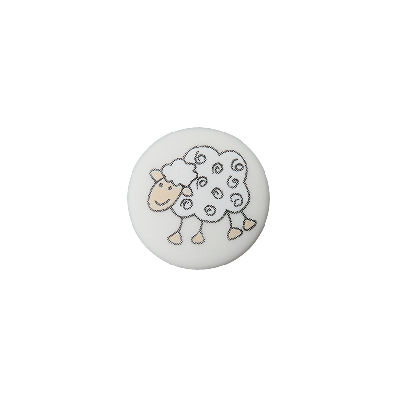 Polyester button Sheep 15mm