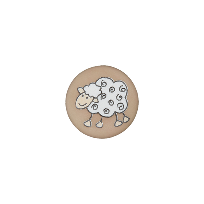 Polyester button Sheep 15mm