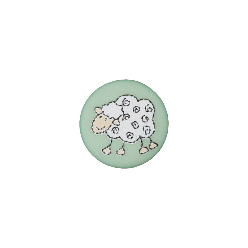 Polyester button Sheep 15mm