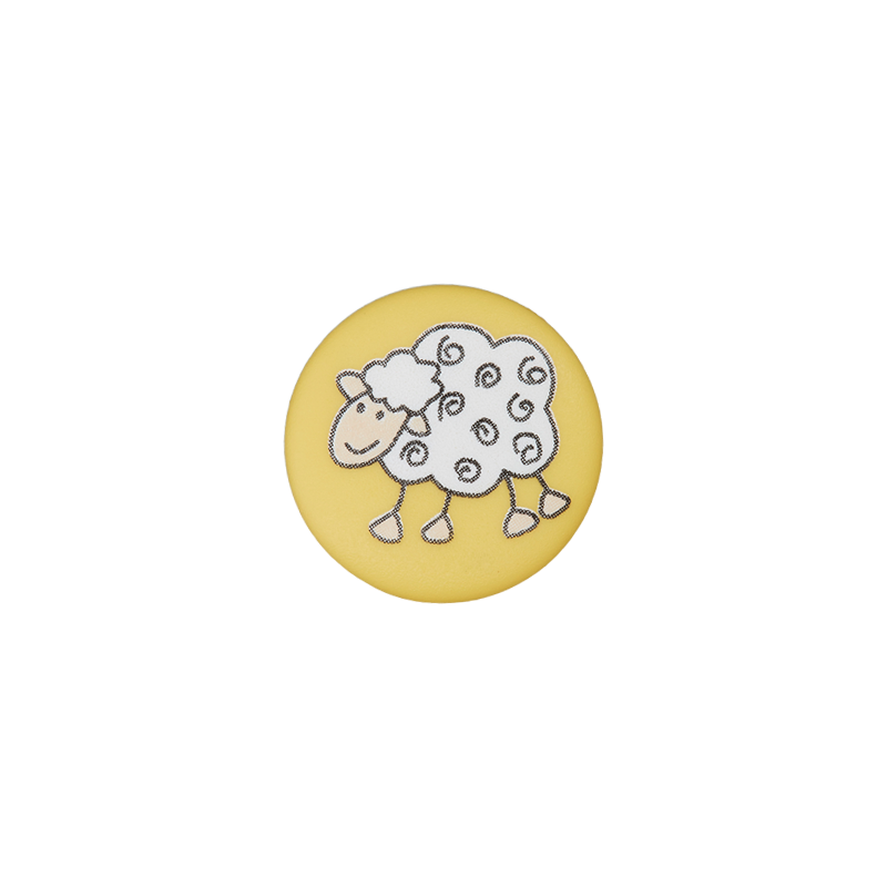 Polyester button Sheep 15mm