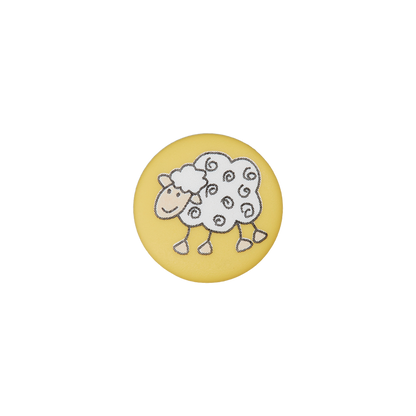 Polyester button Sheep 15mm