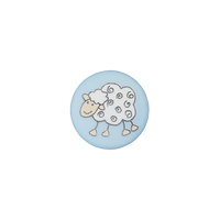 Polyester button Sheep 15mm