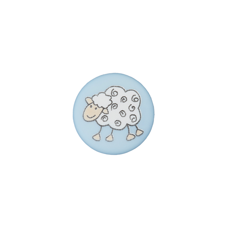 Polyester button Sheep 15mm
