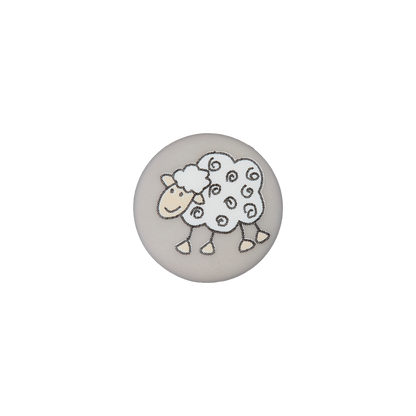 Polyester button Sheep 15mm