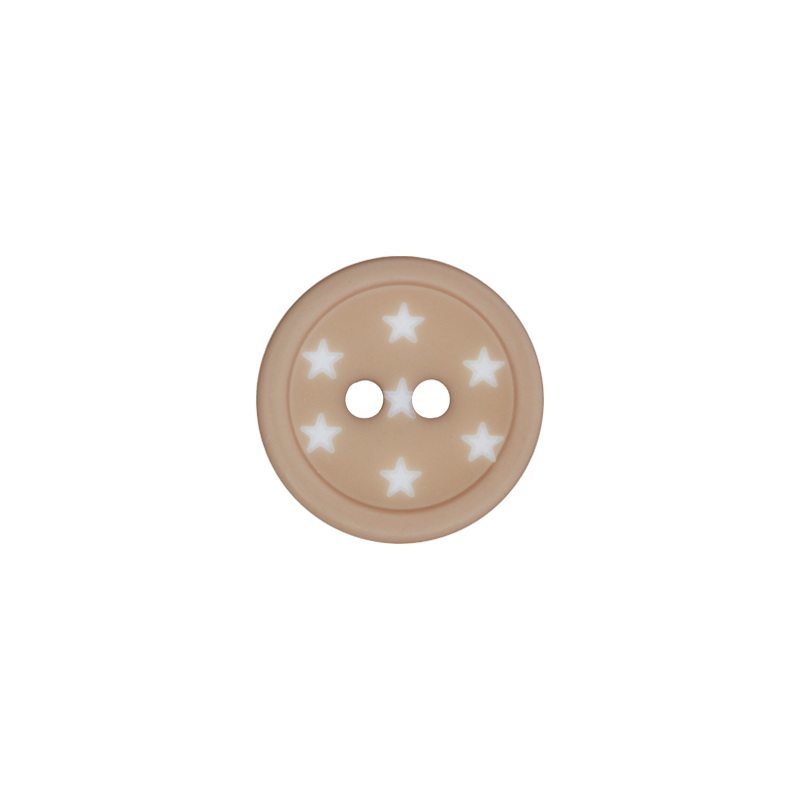 Polyester two-hole button 12mm