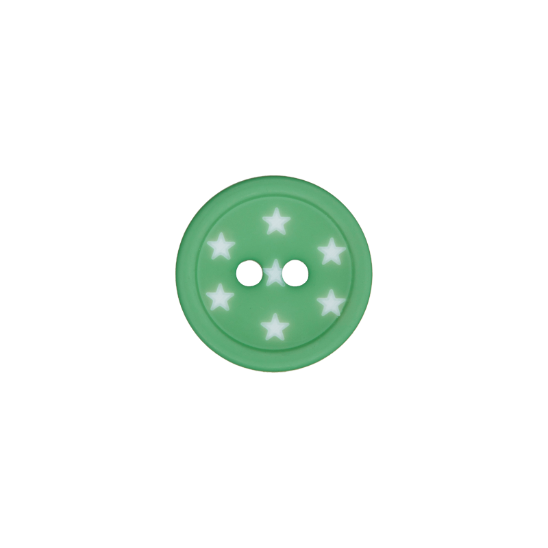 Polyester two-hole button 12mm