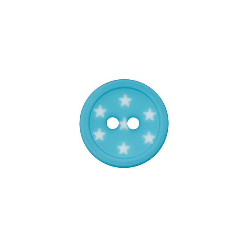 Polyester two-hole button 12mm