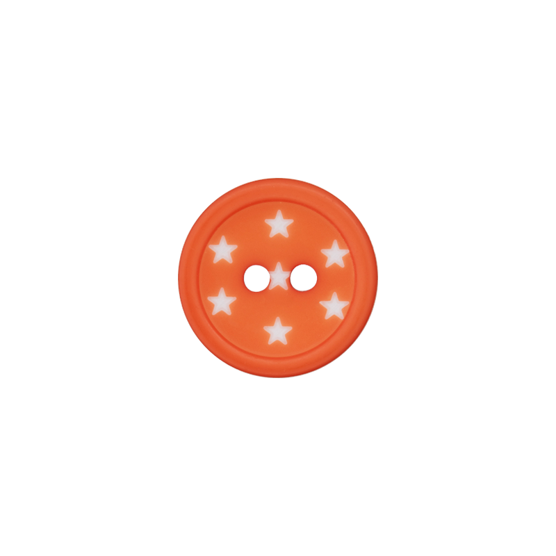 Polyester two-hole button 12mm