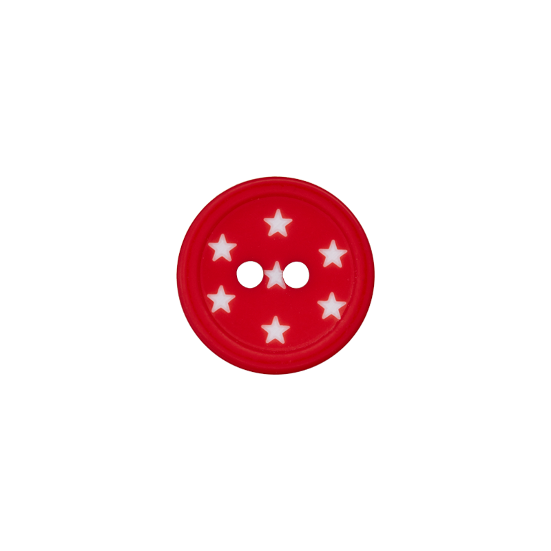 Polyester two-hole button 12mm
