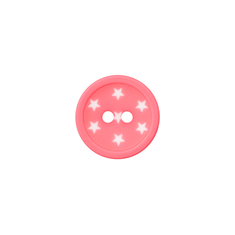 Polyester two-hole button 12mm