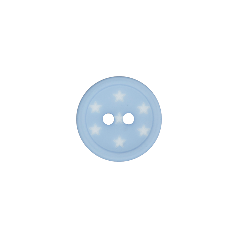 Polyester two-hole button 12mm