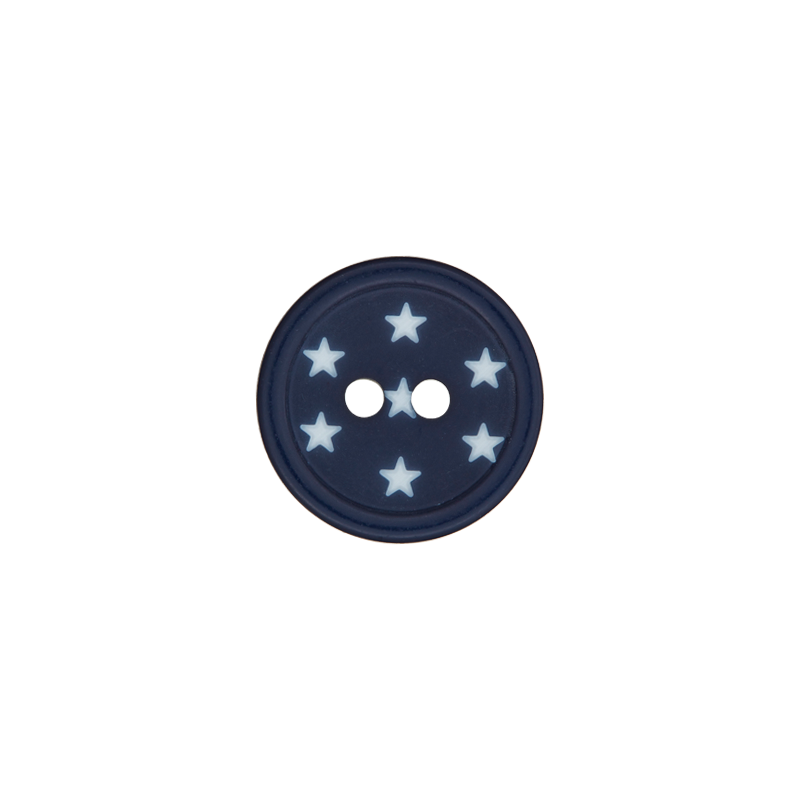 Polyester two-hole button 12mm