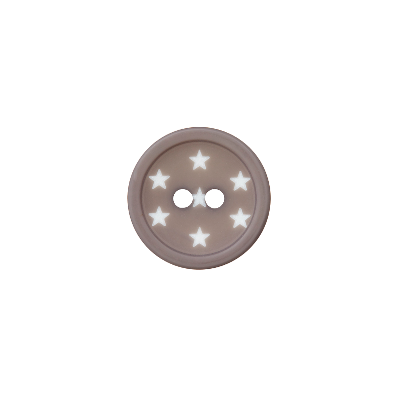 Polyester two-hole button 12mm