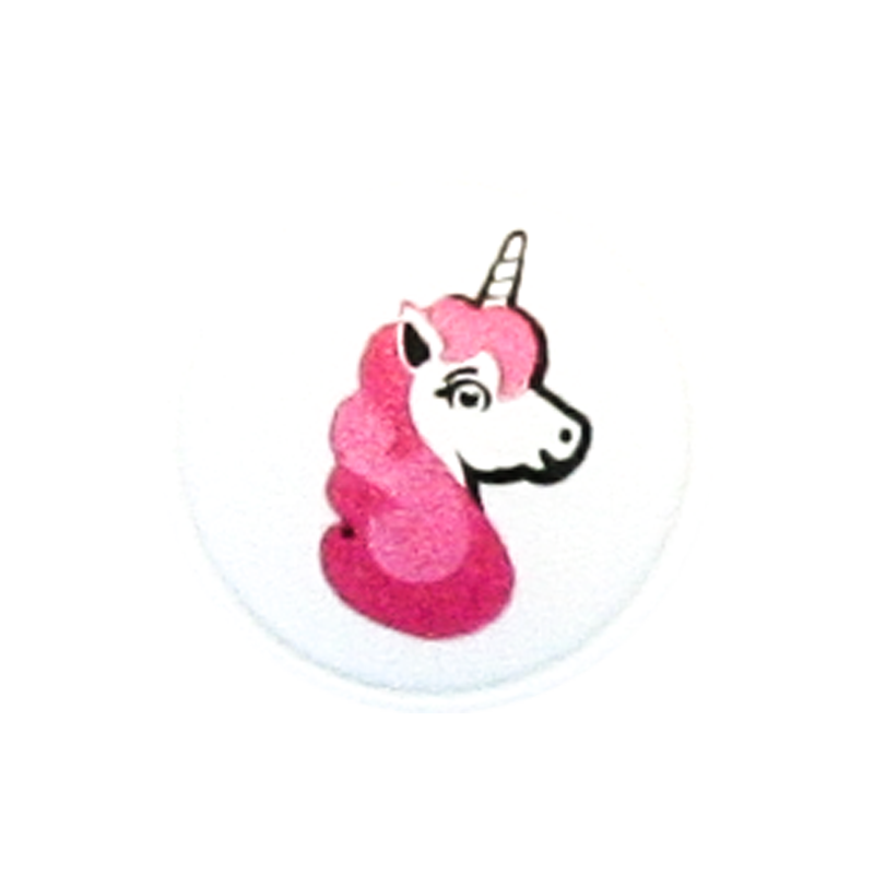 Polyester button Unicorn shank 18mm