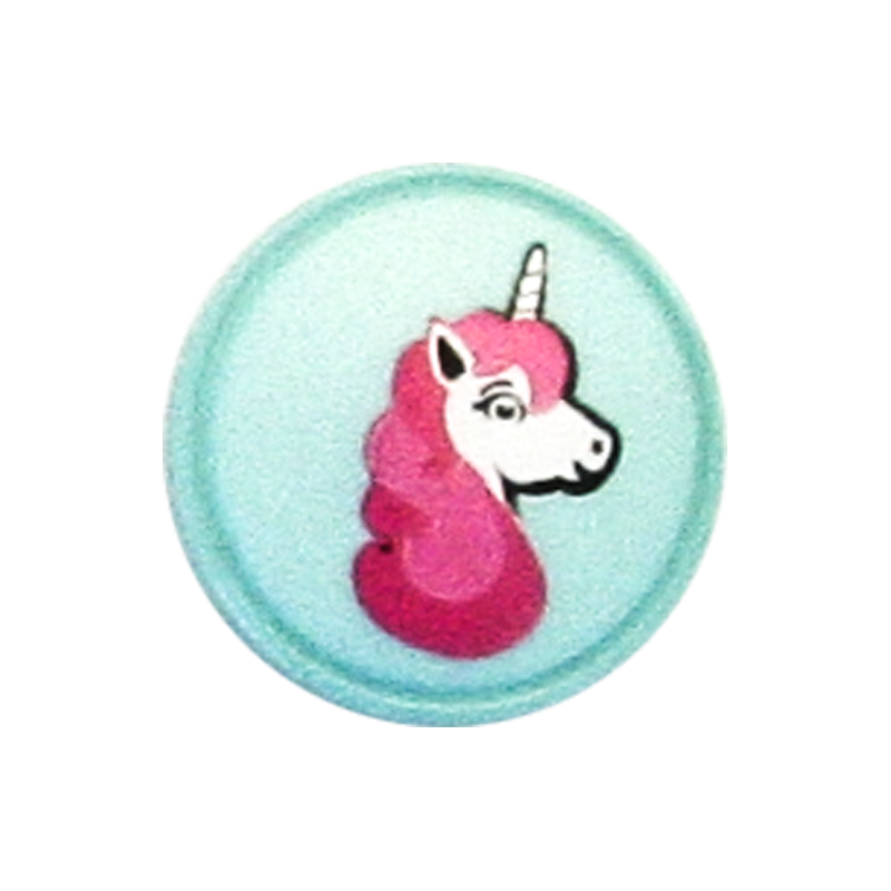 Polyester button Unicorn shank 18mm