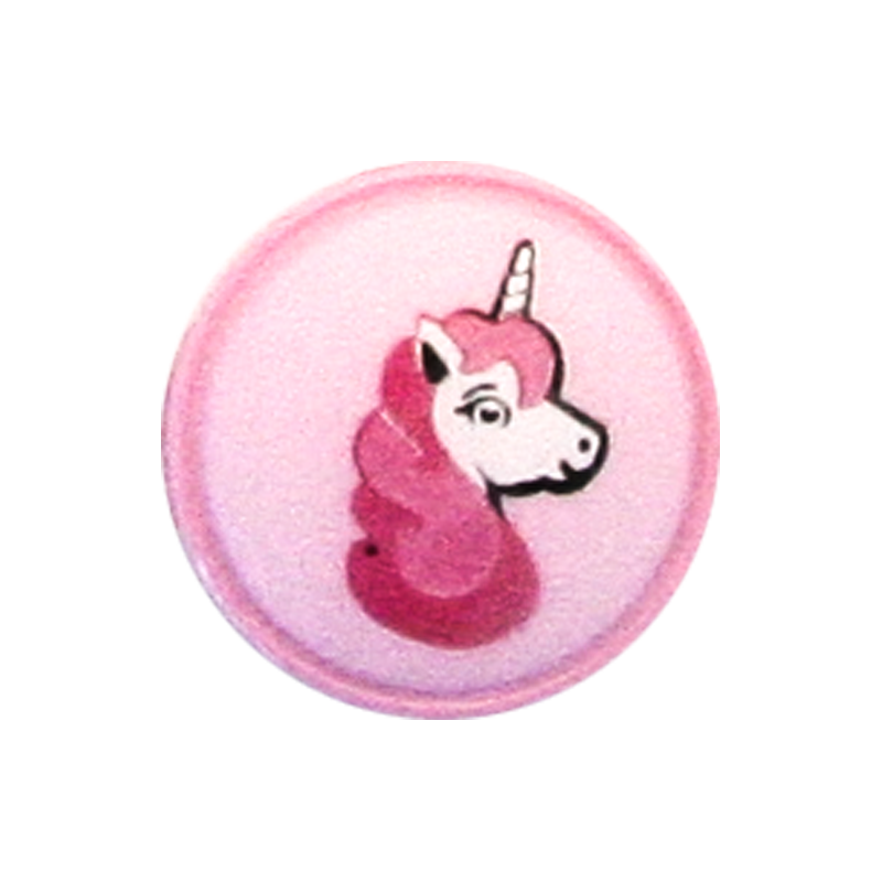 Polyester button Unicorn shank 18mm