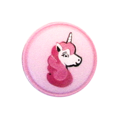 Polyester button Unicorn shank 18mm