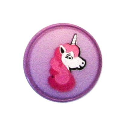 Polyester button Unicorn shank 18mm