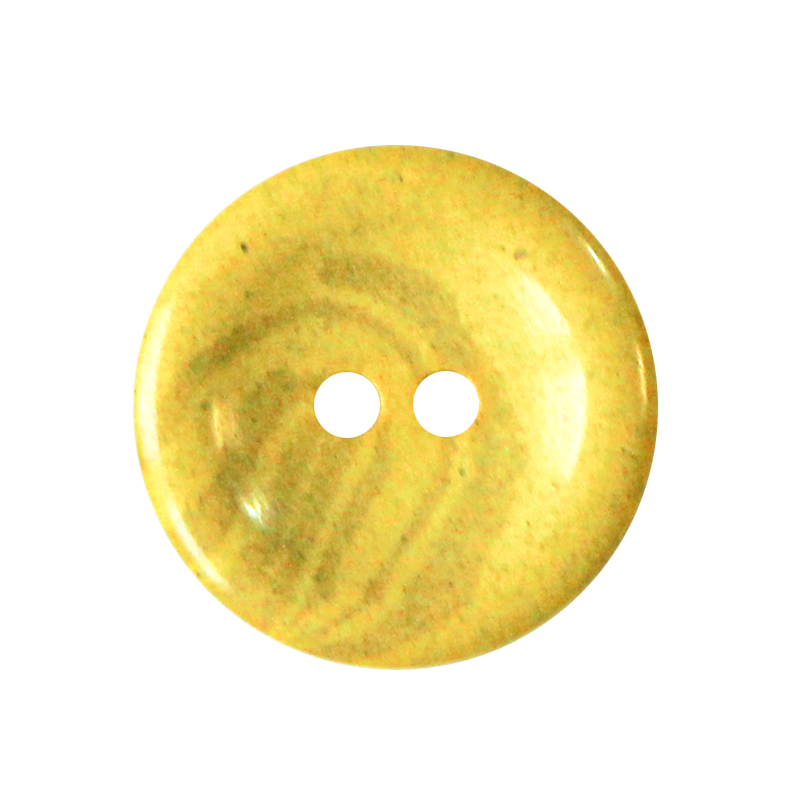Hemp/polyester button 2-holes, recycled, 15mm