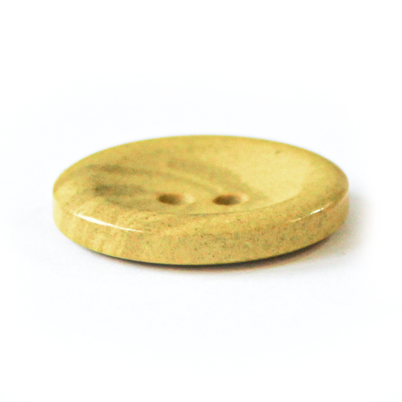 Hemp/polyester button 2-holes, recycled, 15mm